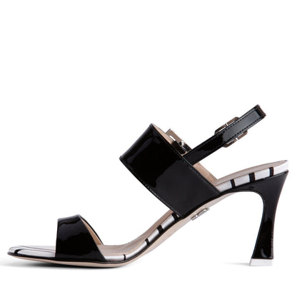 Marilyn Women’S Coquette White Patent Leather Slingback Heels by Beautiisoles – Don't Panic Shoes