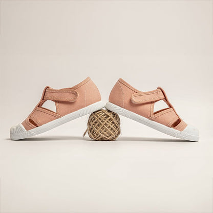 Marly Blush Adjustable Velcro Non Slip Rubber Sole Washable fashion by Childrenchic – Don't Panic Shoes