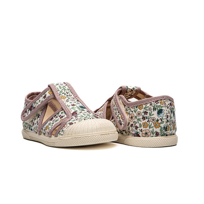 Marly Florals Adjustable Velcro Non Slip Rubber Soles fashion by Childrenchic – Don't Panic Shoes