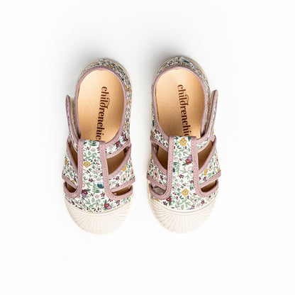 Marly Florals Adjustable Velcro Non Slip Rubber Soles fashion by Childrenchic – Don't Panic Shoes