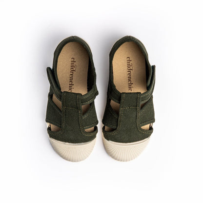 Marly Green Adjustable Velcro Non Slip Rubber Soles fashion by Childrenchic – Don't Panic Shoes