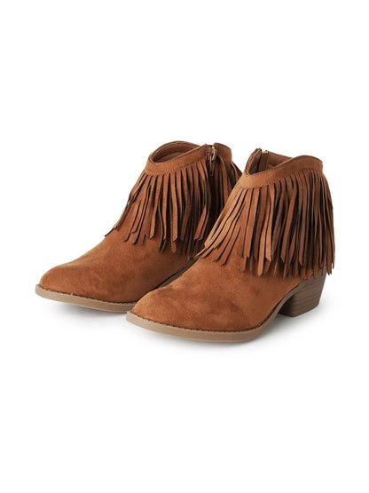 Marrow | Chestnut Suede Booties by J.Adams – Don't Panic Shoes