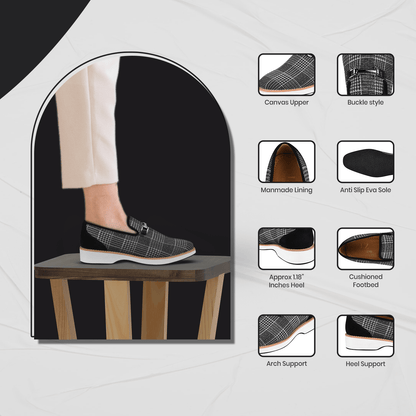 Megaball mens Casual textile printed buckle shoes