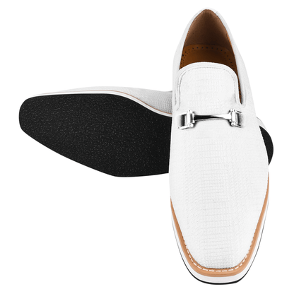 Megaball mens Casual textile printed buckle shoes