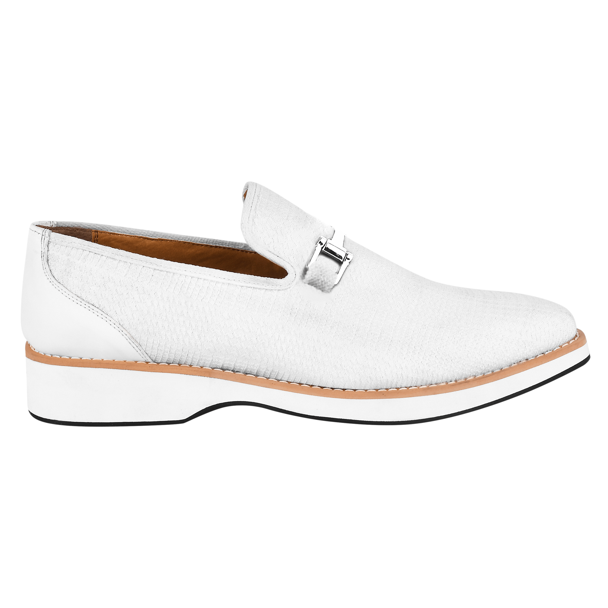 Megaball mens Casual textile printed buckle shoes