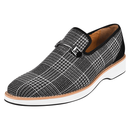 Megaball mens Casual textile printed buckle shoes