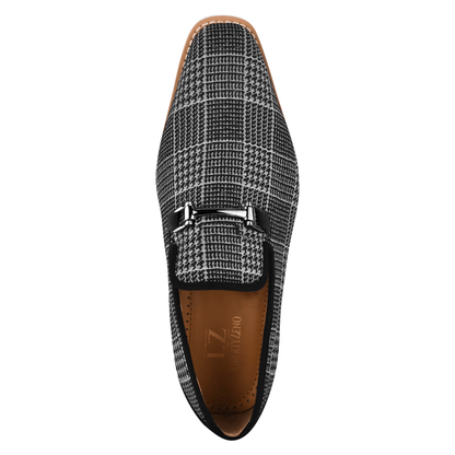 Megaball mens Casual textile printed buckle shoes