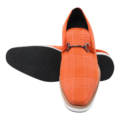 Megaball mens Casual textile printed buckle shoes