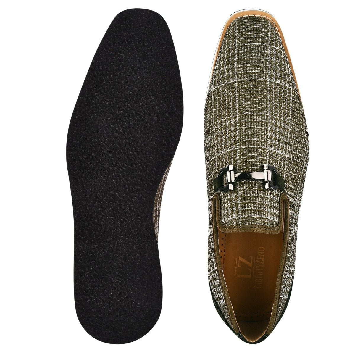 Megaball Mens Casual Textile Printed Buckle Shoes Loafers by Libertyzeno – Don't Panic Shoes