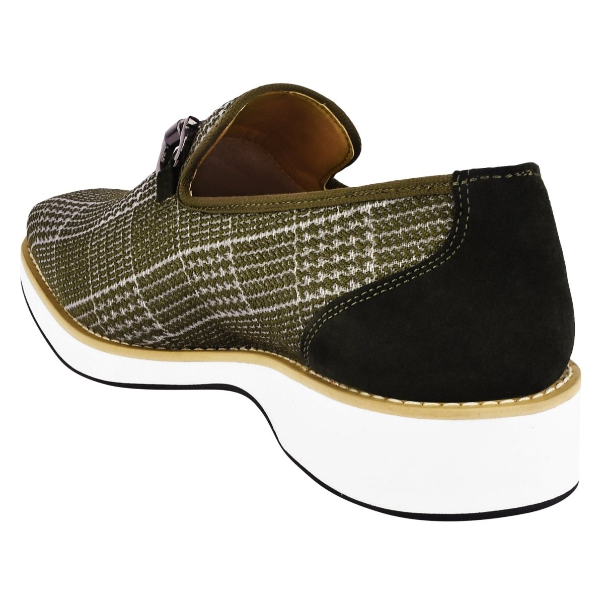 Megaball Mens Casual Textile Printed Buckle Shoes Loafers by Libertyzeno – Don't Panic Shoes