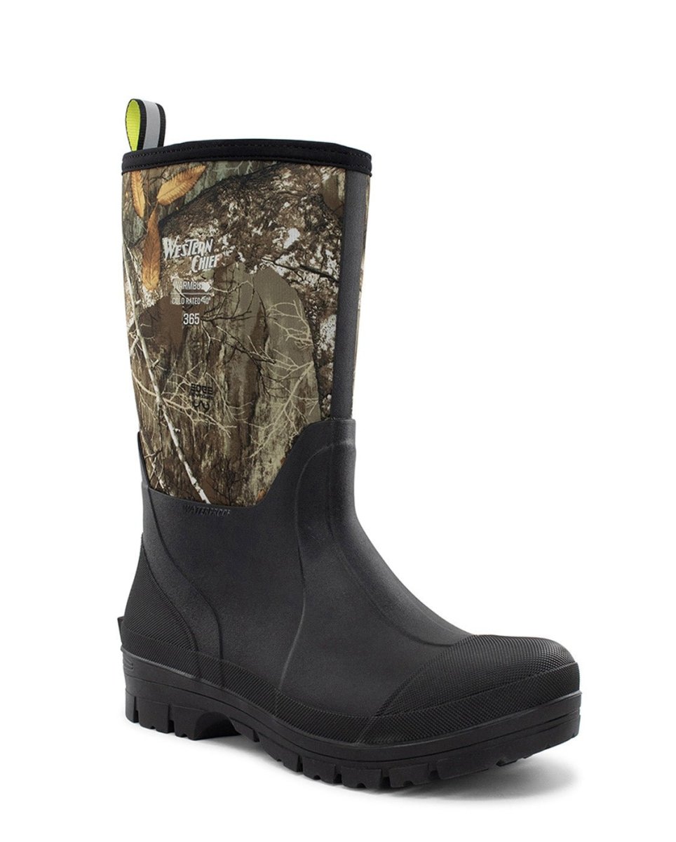 Men's 365 Realtree Neoprene Mid Cold Weather Boot - Camo Snow Boots by Western Chief Men's – Don't Panic Shoes