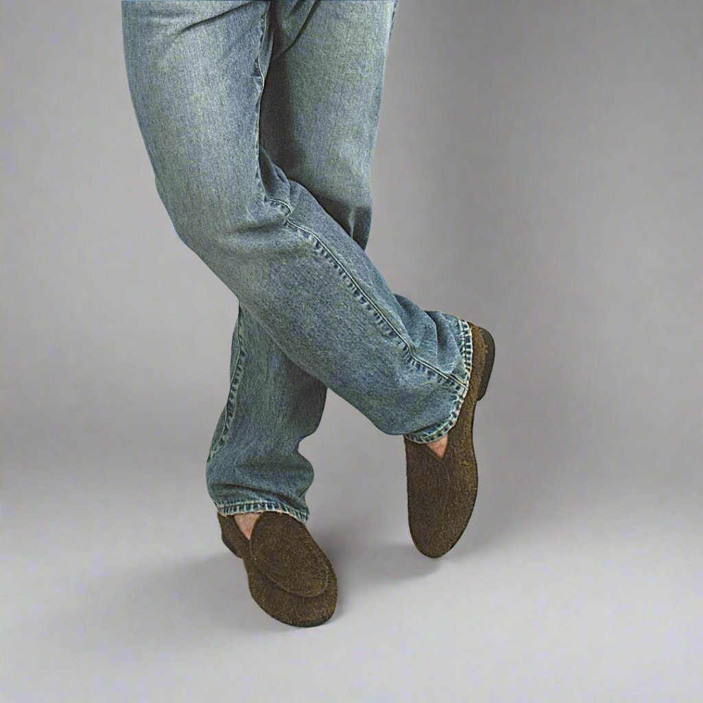 Men's Antelope Textured Suede Milano Loafer Men's Footwear by Del Toro Shoes – Don't Panic Shoes