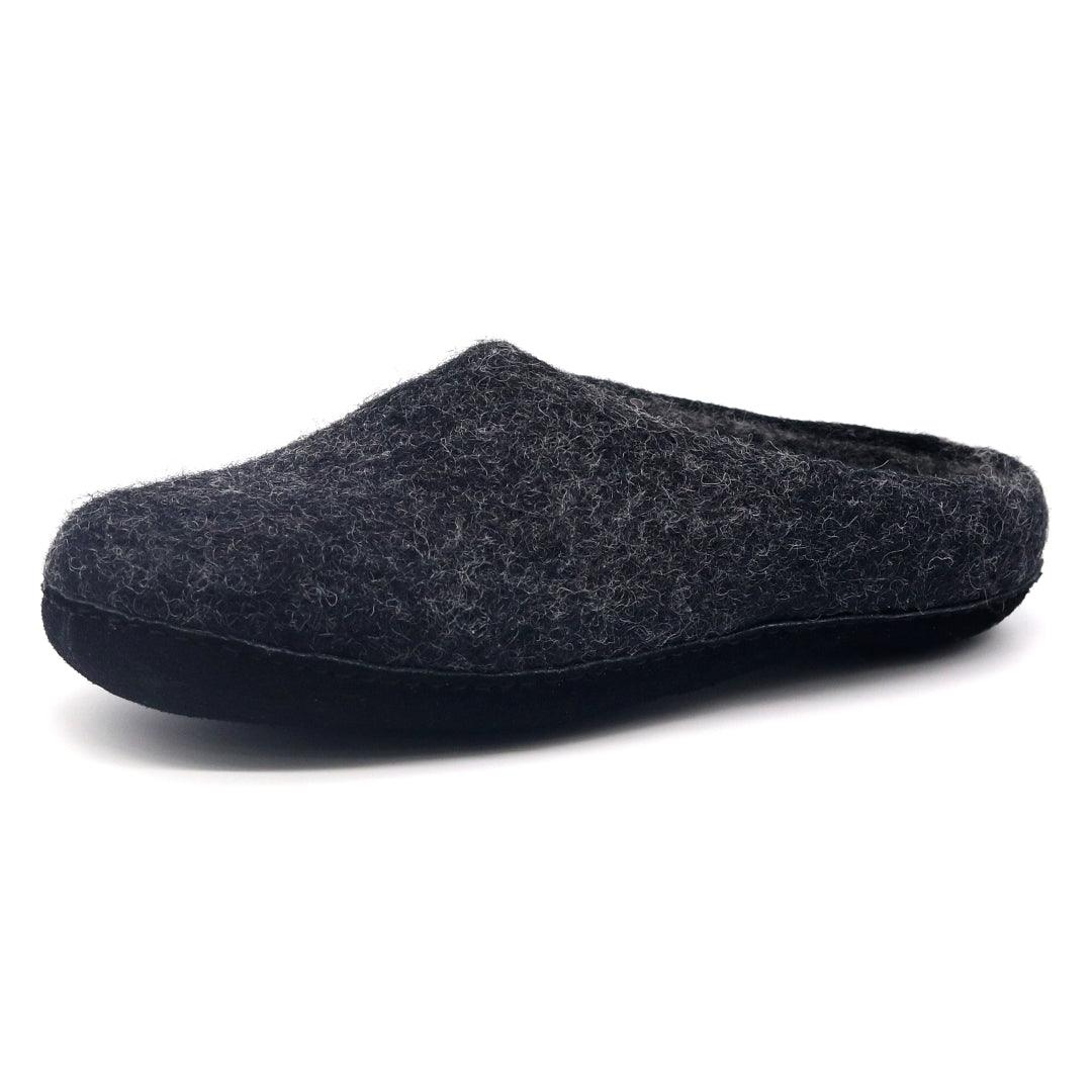 Men's Astoria Noir Wool House Slippers Indoor Slippers by Nootkas – Don't Panic Shoes