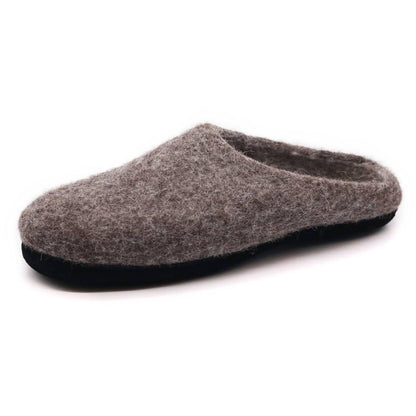 Men's Astoria Noir Wool House Slippers Indoor Slippers by Nootkas – Don't Panic Shoes