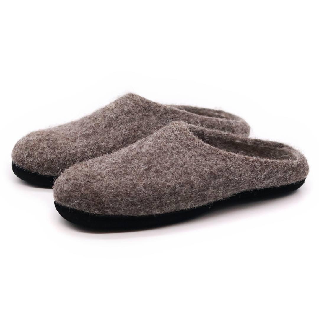Men's Astoria Noir Wool House Slippers Indoor Slippers by Nootkas – Don't Panic Shoes
