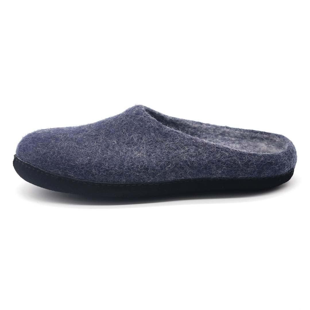 Men's Astoria Noir Wool House Slippers Indoor Slippers by Nootkas – Don't Panic Shoes