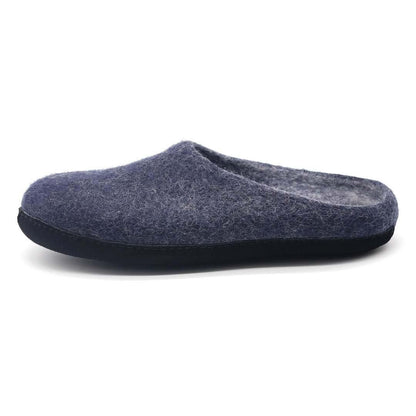 Men's Astoria Noir Wool House Slippers Indoor Slippers by Nootkas – Don't Panic Shoes