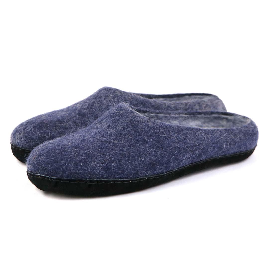 Men's Astoria Noir Wool House Slippers Indoor Slippers by Nootkas – Don't Panic Shoes