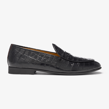 Men's Black Full Croc Milano Loafer Men's Footwear by Del Toro Shoes – Don't Panic Shoes