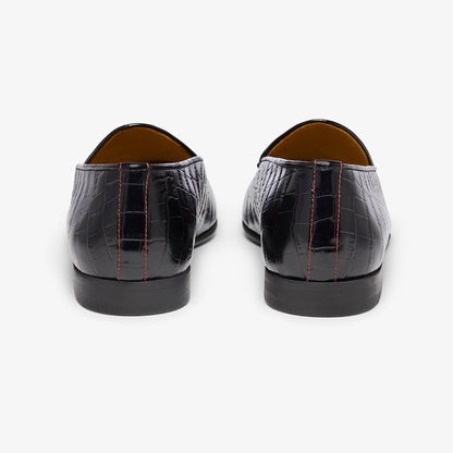 Men's Black Full Croc Milano Loafer Men's Footwear by Del Toro Shoes – Don't Panic Shoes