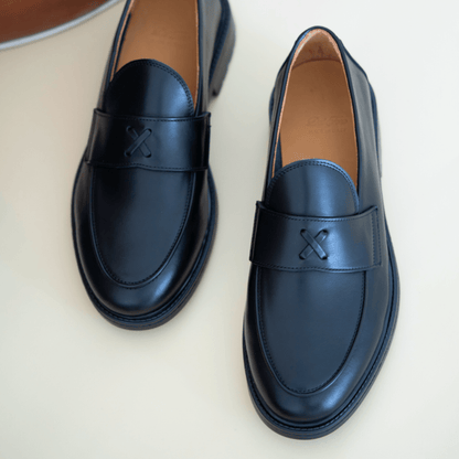 Men's Black Leather Lug Centesimo Men's Footwear by Del Toro Shoes – Don't Panic Shoes