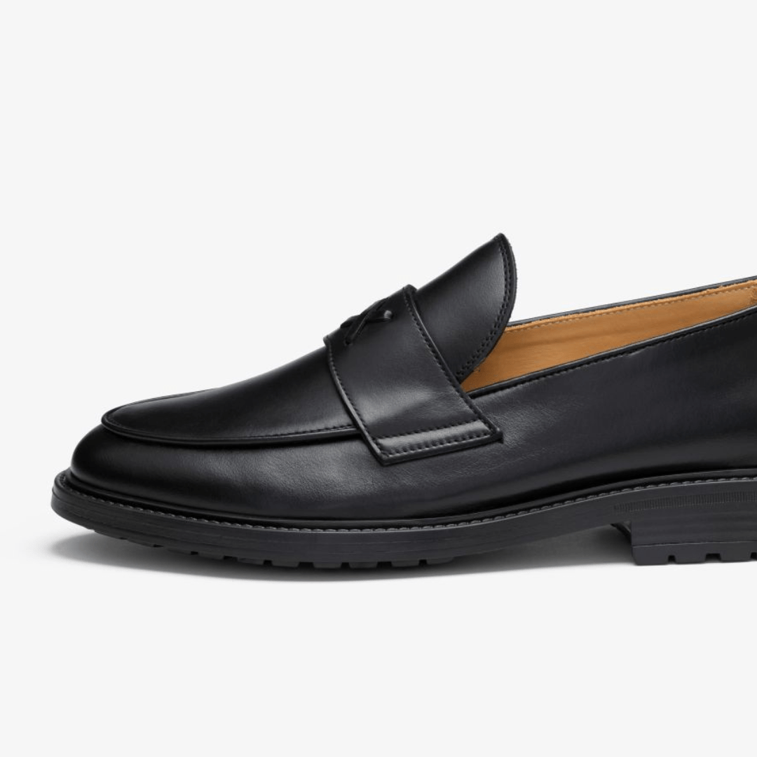Men's Black Leather Lug Centesimo Men's Footwear by Del Toro Shoes – Don't Panic Shoes