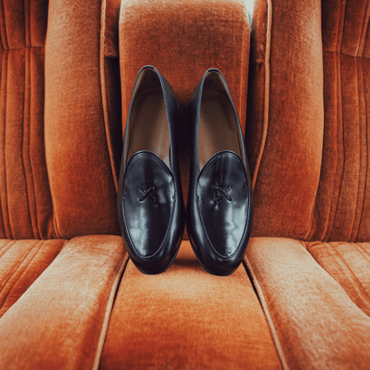 Men's Black Leather Milano Loafer Men's Footwear by Del Toro Shoes – Don't Panic Shoes