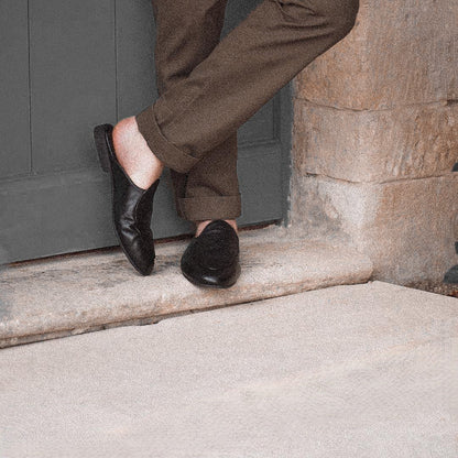 Men's Black Leather Milano Mule Men's Footwear by Del Toro Shoes – Don't Panic Shoes