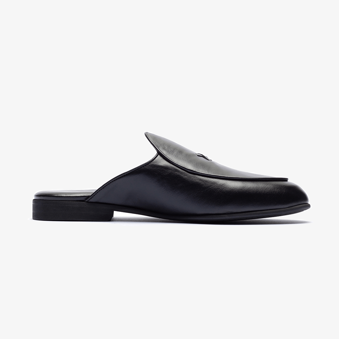 Men's Black Leather Milano Mule Men's Footwear by Del Toro Shoes – Don't Panic Shoes