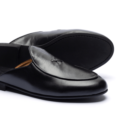 Men's Black Leather Milano Mule Men's Footwear by Del Toro Shoes – Don't Panic Shoes