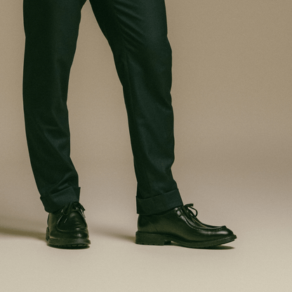 Men's Black Leather Tuscan Moc Boot Men's Footwear by Del Toro Shoes – Don't Panic Shoes