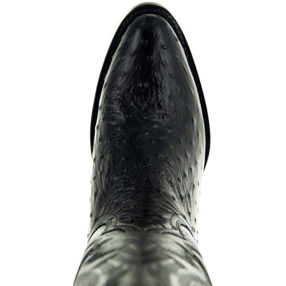 Men's Black Ostrich Print Cowboy Boots (H7002) Cowboy Boots by Soto Boots – Don't Panic Shoes