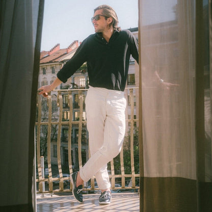 Men's Black Pebbled Leather Barca Yacht Loafer Men's Footwear by Del Toro Shoes – Don't Panic Shoes