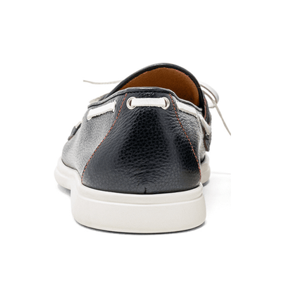 Men's Black Pebbled Leather Barca Yacht Loafer Men's Footwear by Del Toro Shoes – Don't Panic Shoes