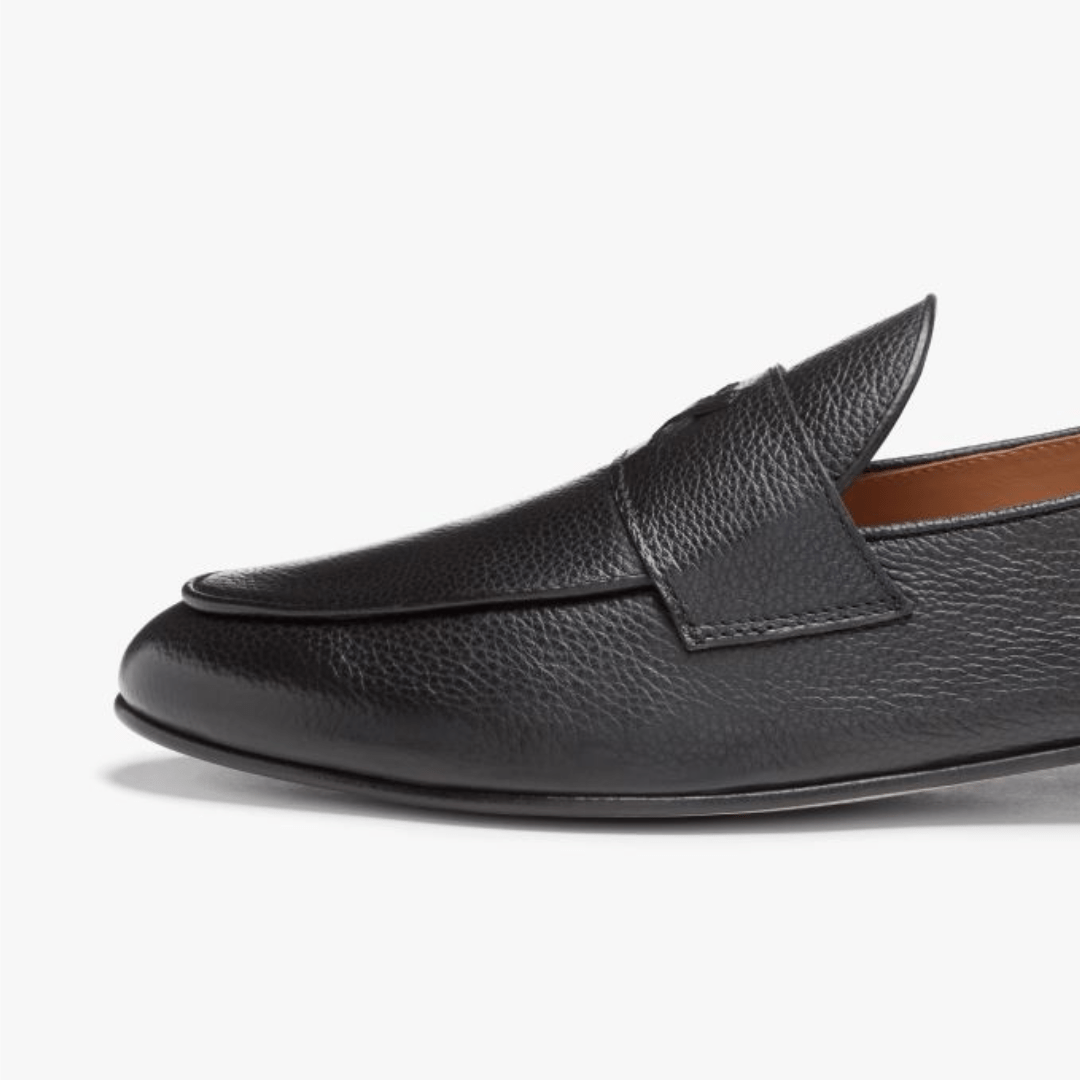 Men's Black Pebbled Leather Centesimo Men's Footwear by Del Toro Shoes – Don't Panic Shoes