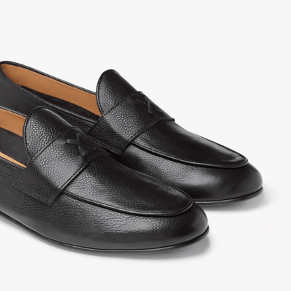 Men's Black Pebbled Leather Centesimo Men's Footwear by Del Toro Shoes – Don't Panic Shoes