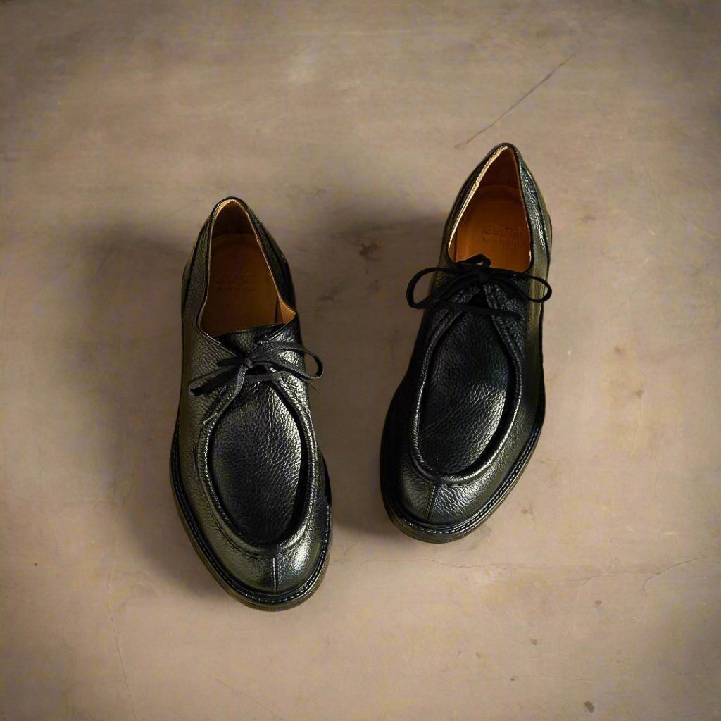 Men's Black Pebbled Leather Tuscan Moc Boot Men's Footwear by Del Toro Shoes – Don't Panic Shoes