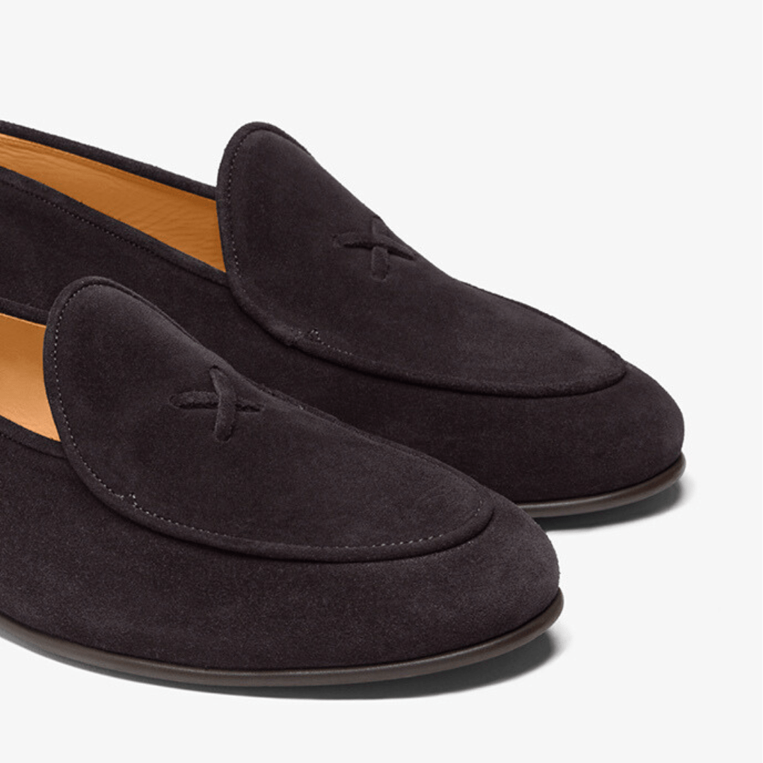 Men's Black Suede Milano Loafer Men's Footwear by Del Toro Shoes – Don't Panic Shoes