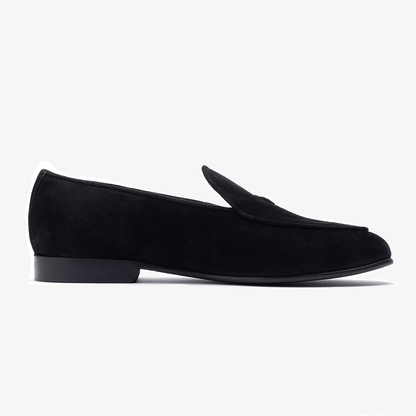 Men's Black Suede Milano Loafer Men's Footwear by Del Toro Shoes – Don't Panic Shoes
