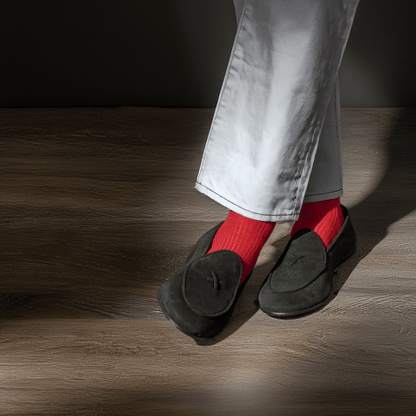 Men's Black Suede Milano Loafer Men's Footwear by Del Toro Shoes – Don't Panic Shoes