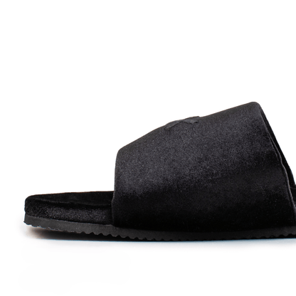 Men's Black Velvet House Slide Men's Footwear by Del Toro Shoes – Don't Panic Shoes