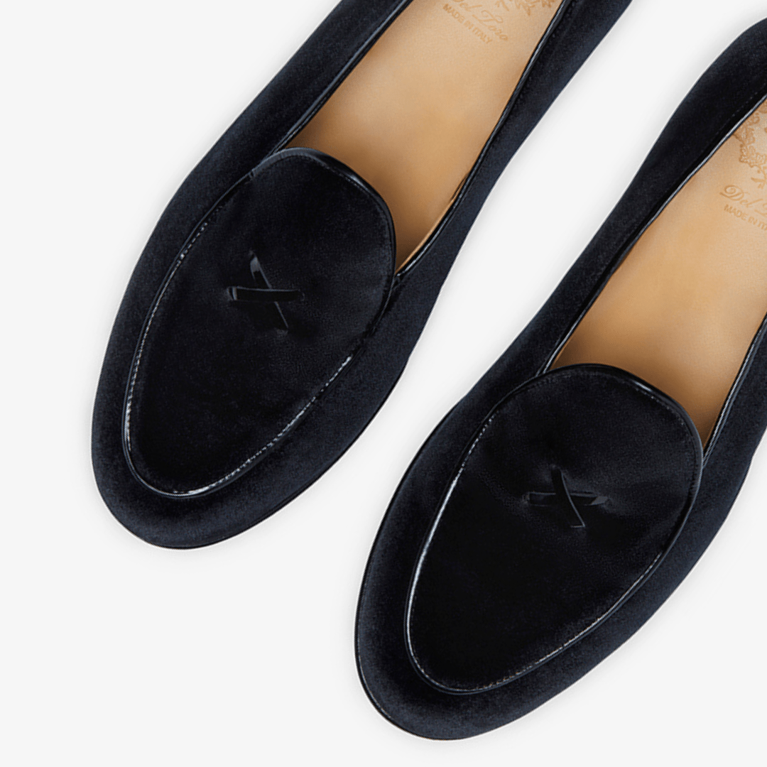 Men's Black Velvet Milano Loafer Men's Footwear by Del Toro Shoes – Don't Panic Shoes