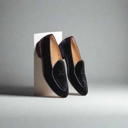 Men's Black Velvet Milano Loafer Men's Footwear by Del Toro Shoes – Don't Panic Shoes