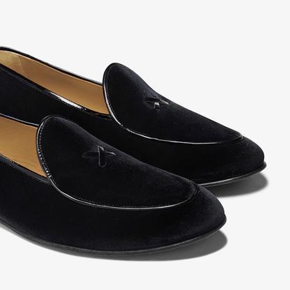 Men's Black Velvet Milano Loafer Men's Footwear by Del Toro Shoes – Don't Panic Shoes