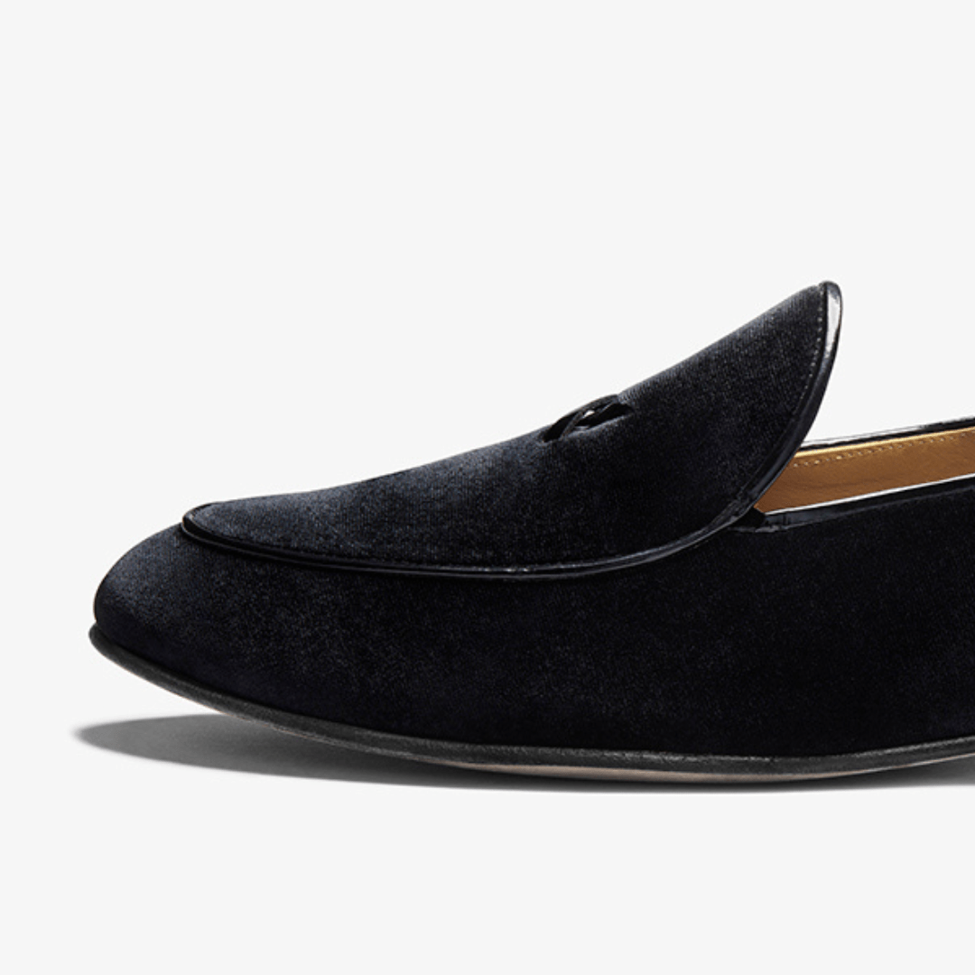 Men's Black Velvet Milano Loafer Men's Footwear by Del Toro Shoes – Don't Panic Shoes
