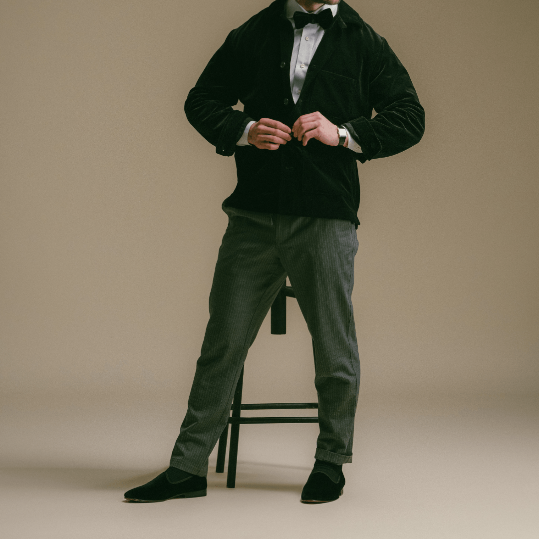 Men's Black Velvet Slipper Ii Men's Footwear by Del Toro Shoes – Don't Panic Shoes