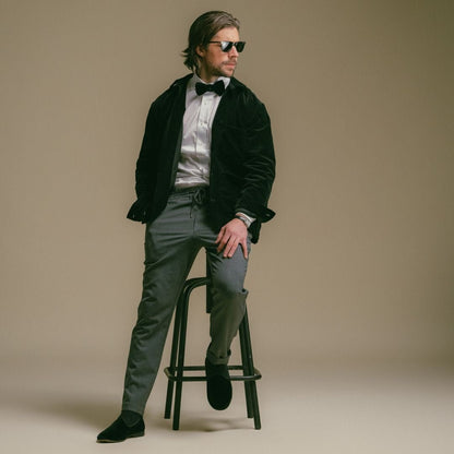 Men's Black Velvet Slipper Ii Men's Footwear by Del Toro Shoes – Don't Panic Shoes