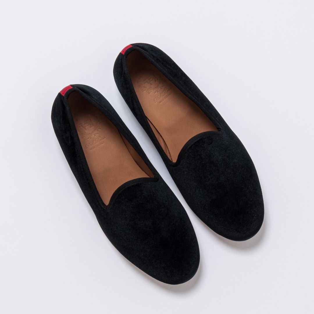 Men's Black Velvet Slipper Ii Men's Footwear by Del Toro Shoes – Don't Panic Shoes