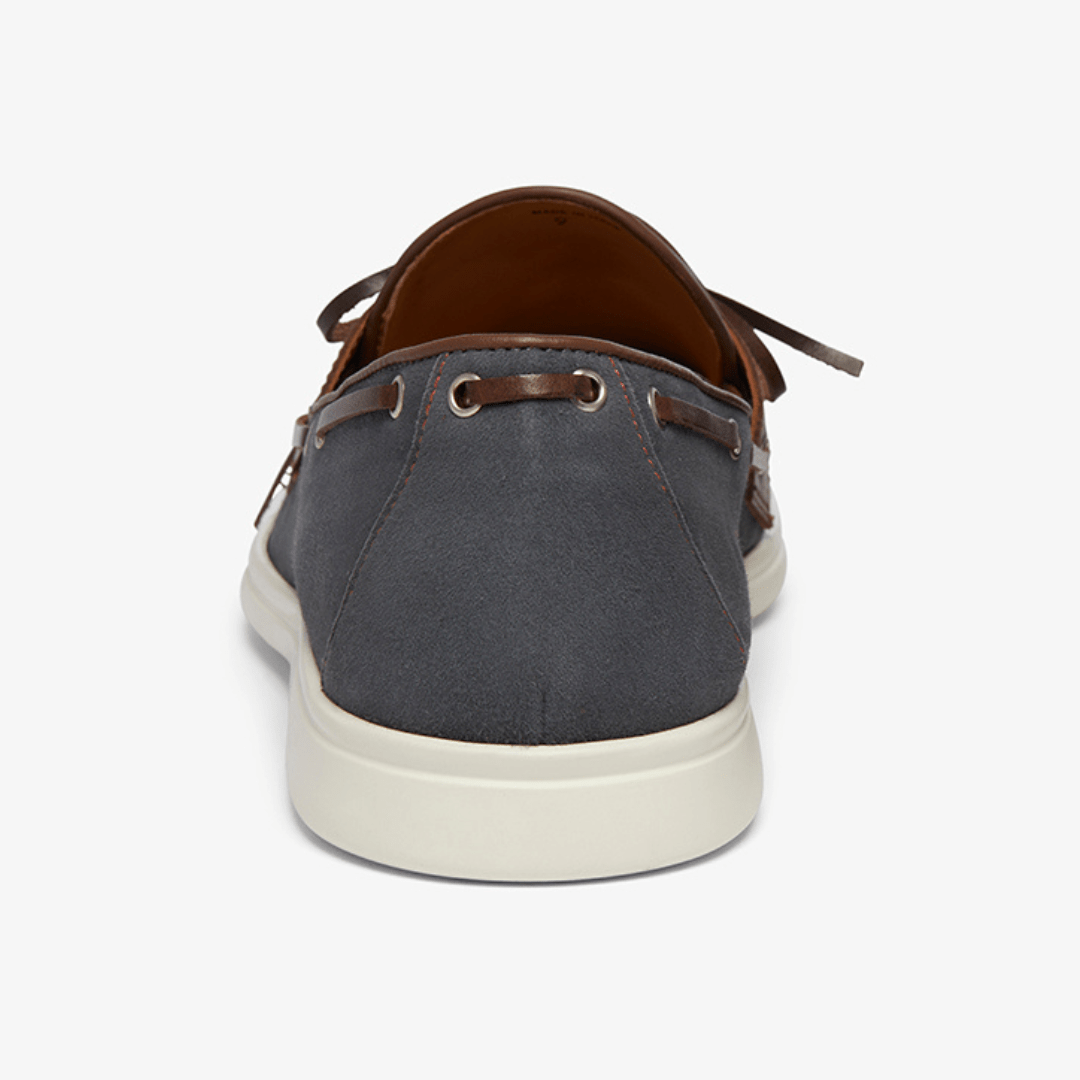 Men's Blue Suede Barca Yacht Loafer Men's Footwear by Del Toro Shoes – Don't Panic Shoes