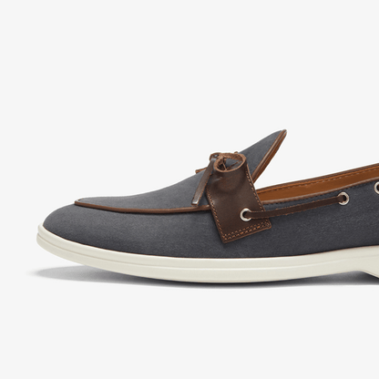 Men's Blue Suede Barca Yacht Loafer Men's Footwear by Del Toro Shoes – Don't Panic Shoes